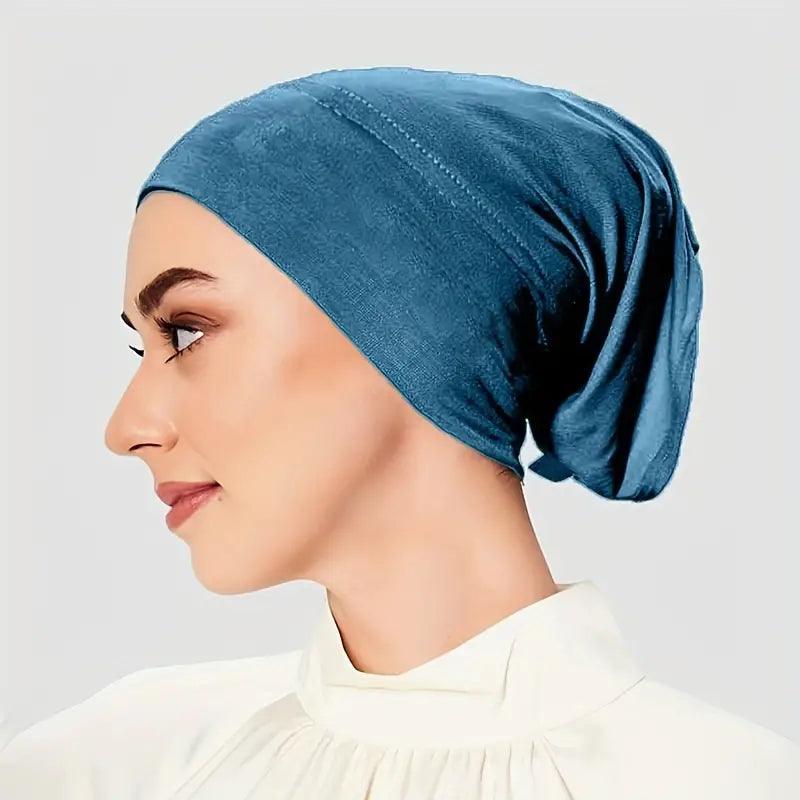 Simple Tube Elastic Inner Hijab Cap for Muslim