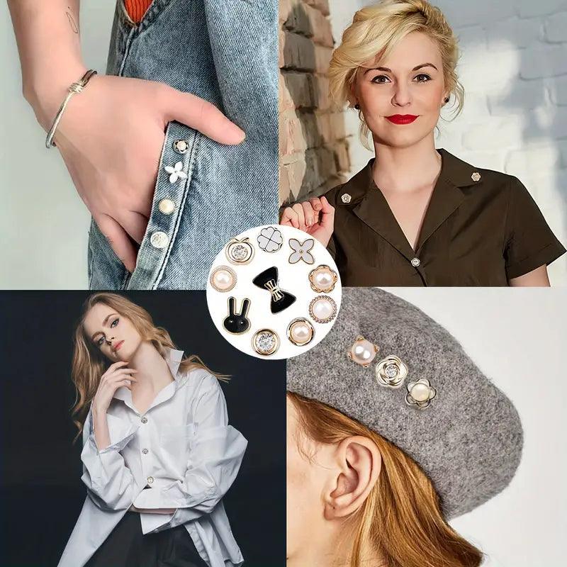 5/10 Pcs Women Shirt Buttons Clothing Jacket Gifts Jewelry