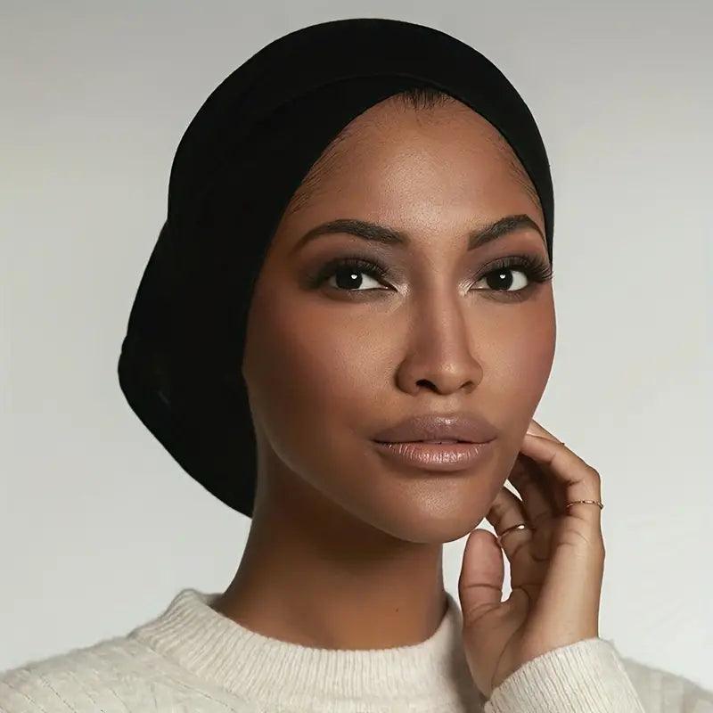 Comfortable and Stylish Hijab Cap- Black