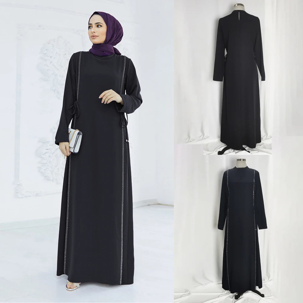 Black Abaya Dress for Eid for Muslim Women