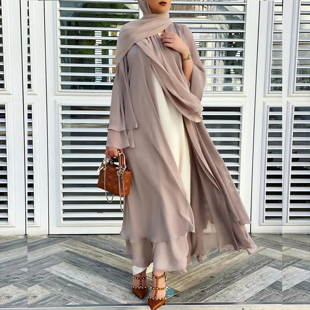 Chiffon Open Kimono Abaya