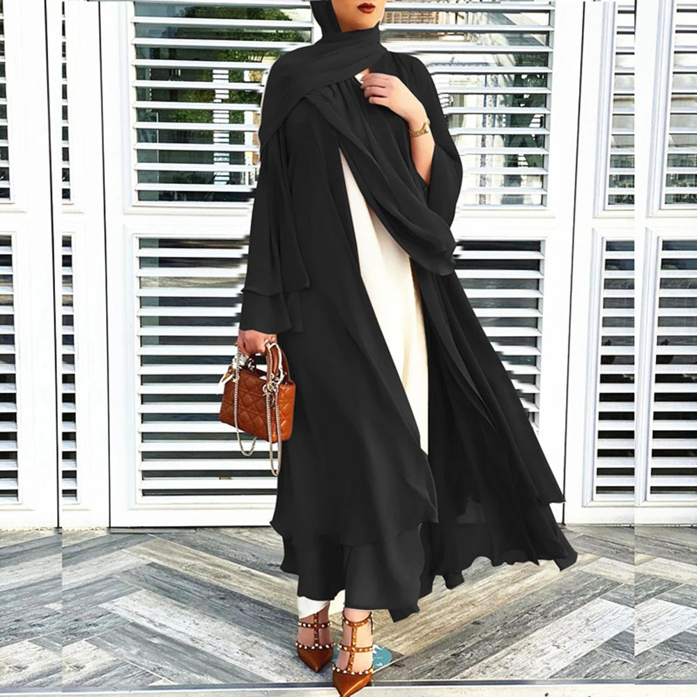 Chiffon Open Kimono Abaya