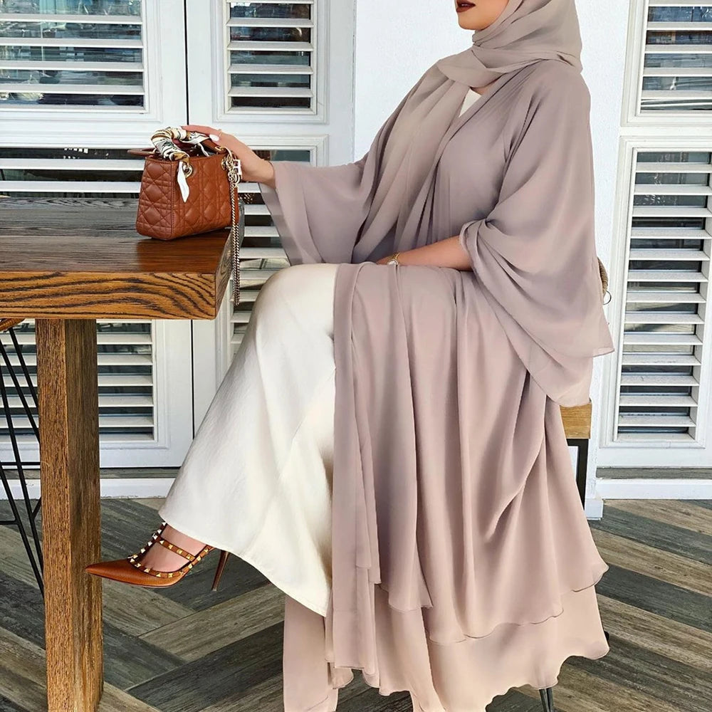 Chiffon Open Kimono Abaya