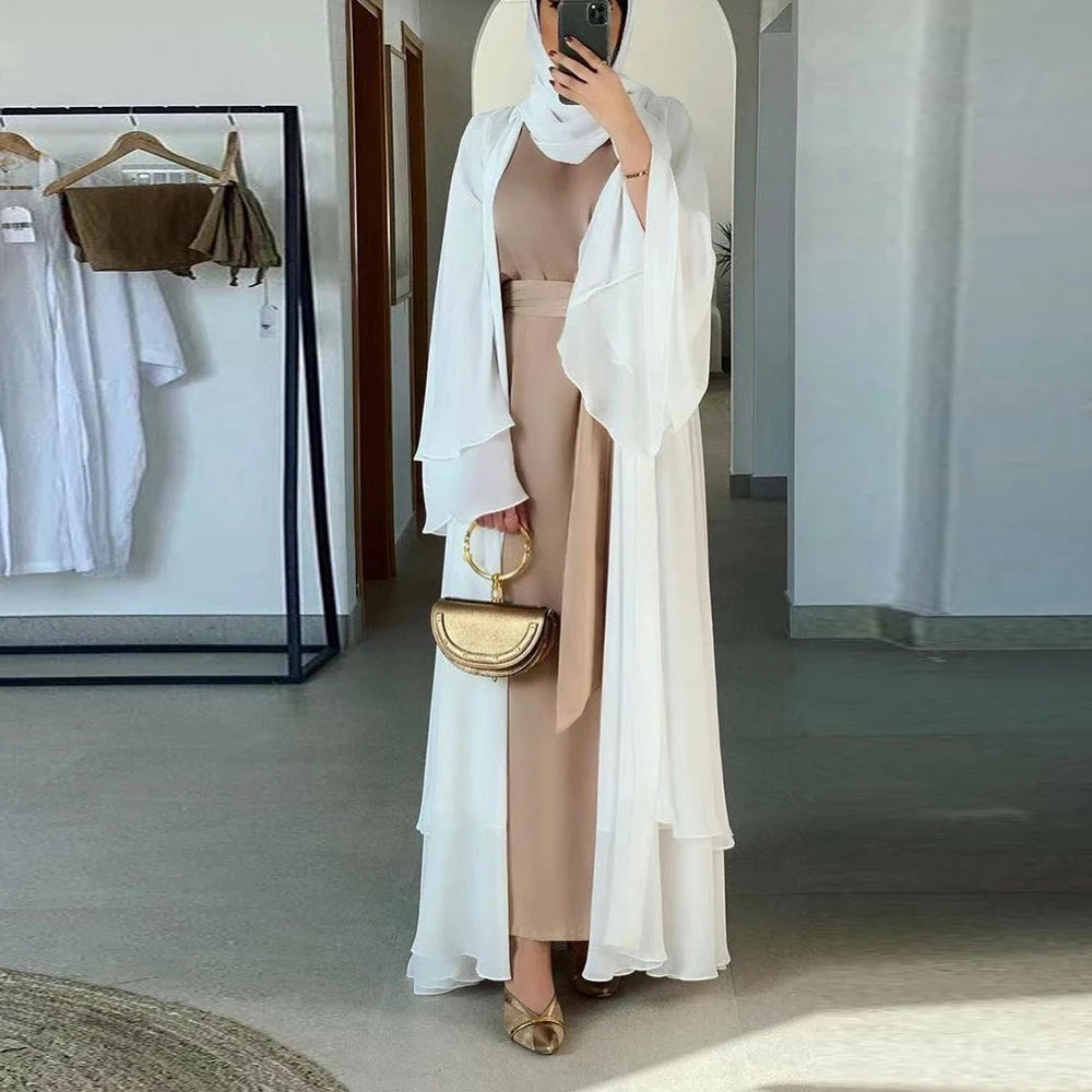 Chiffon Open Kimono Abaya