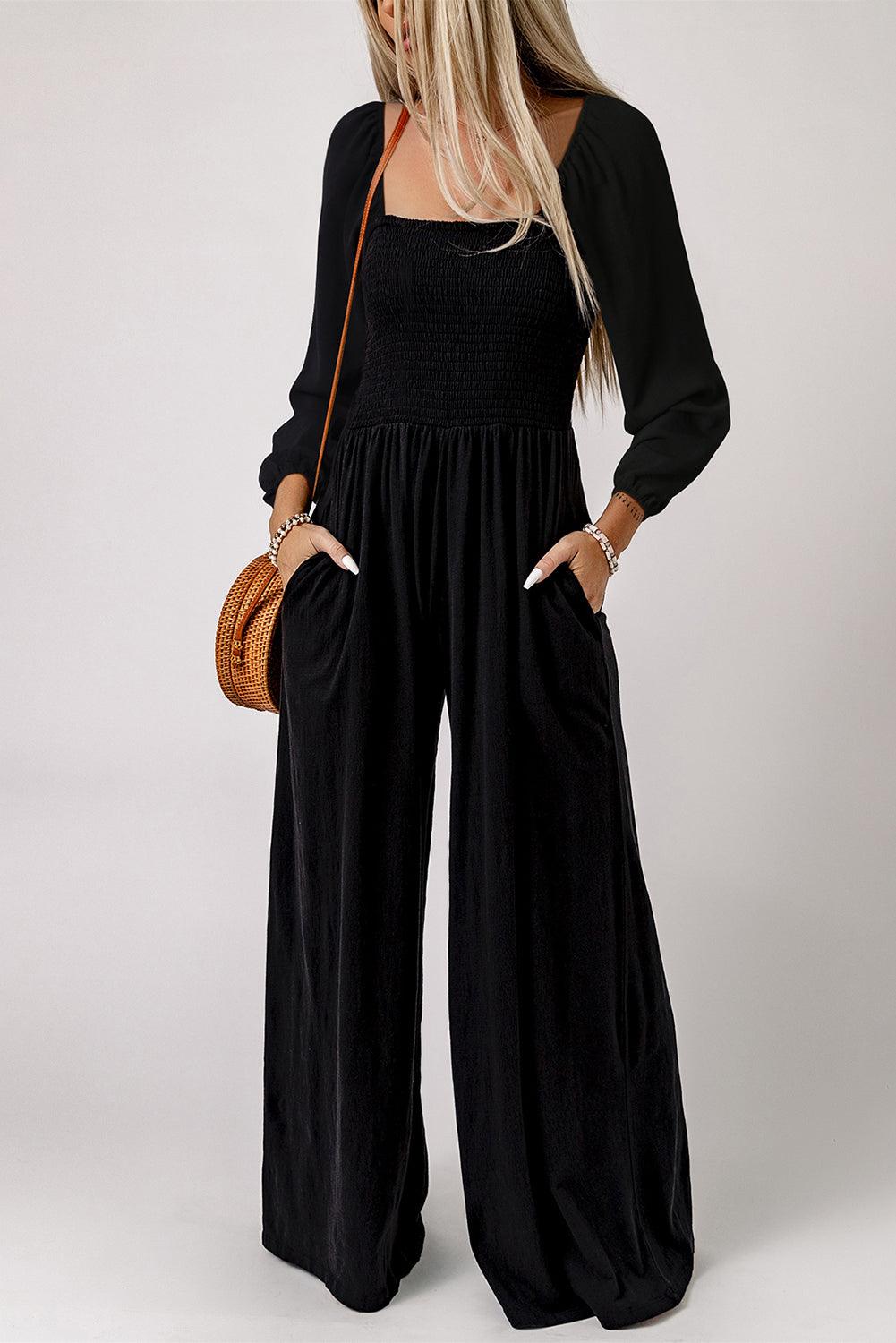 ワンピース BAU by Bride And You XENA Squareneck jumpsuit (Black) Xena Jumpsuit - Black – FancyAdd