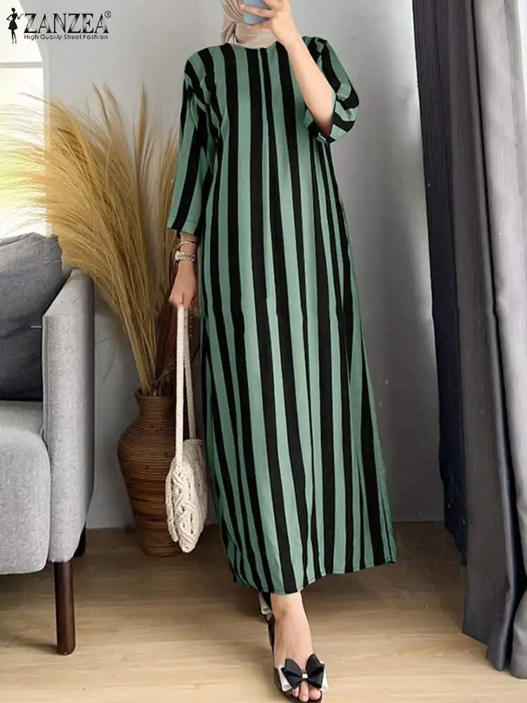 O Neck Elegant Abaya