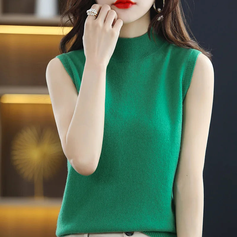 Women Sleeveless Casual  Sweater