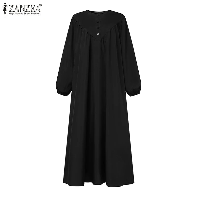 Fashion Long Sleeve Maxi Dress