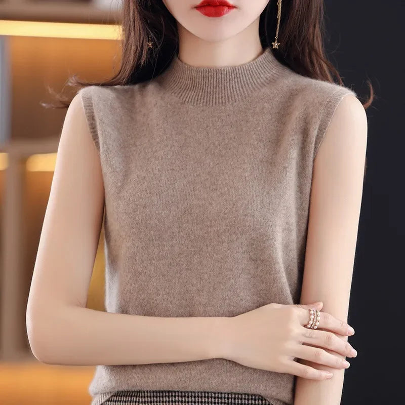 Women Sleeveless Casual  Sweater