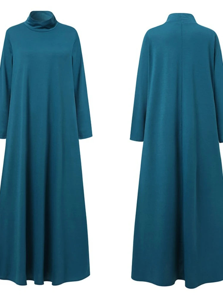 Turtleneck Long Sleeve Maxi