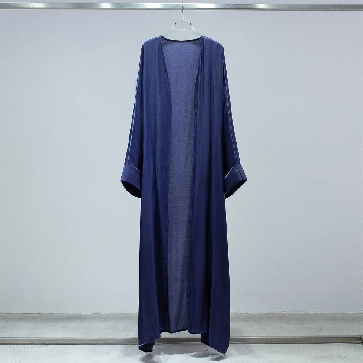 Abaya Open Front kaftan Smocking Sleeve