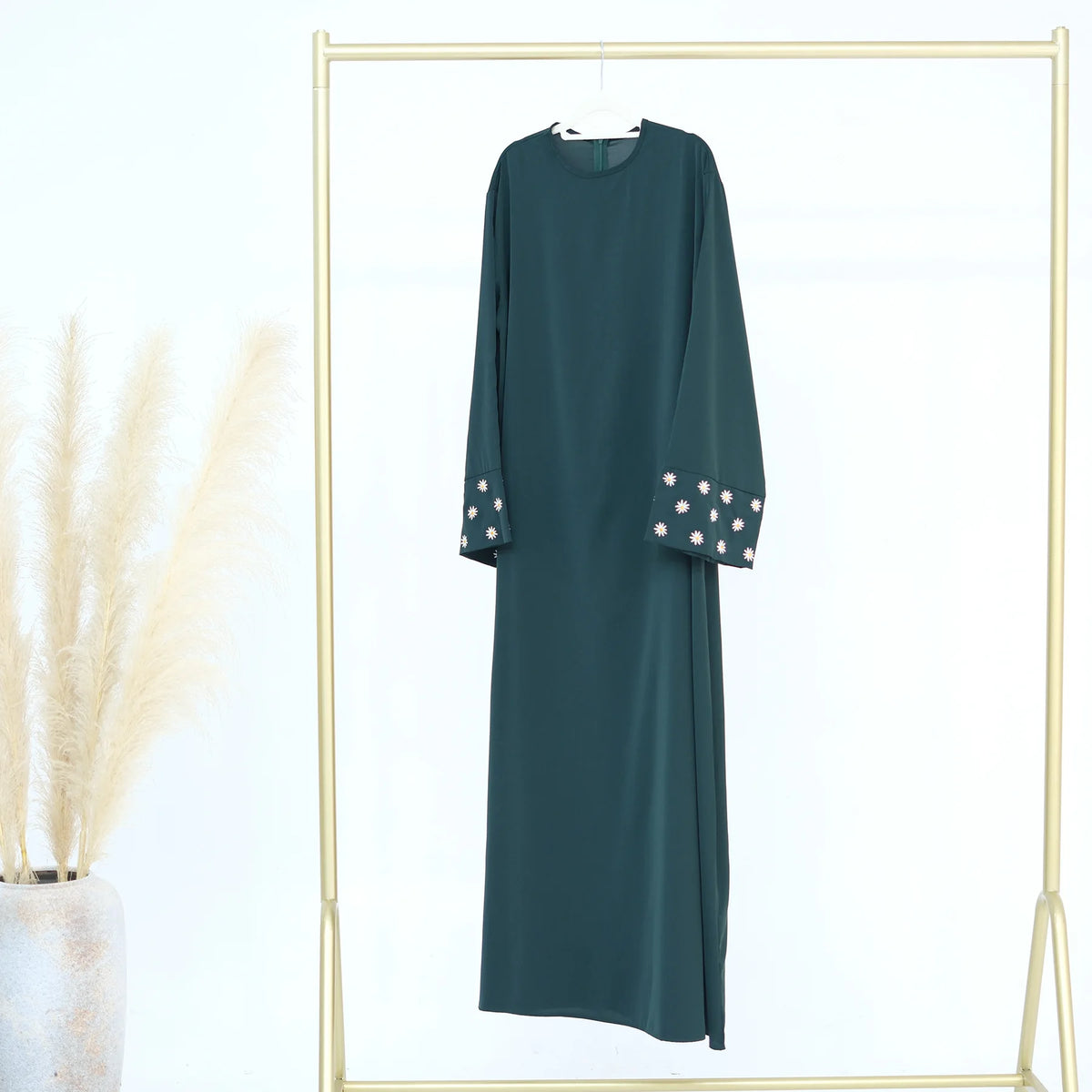 Small Daisy Embroidery  Abayas