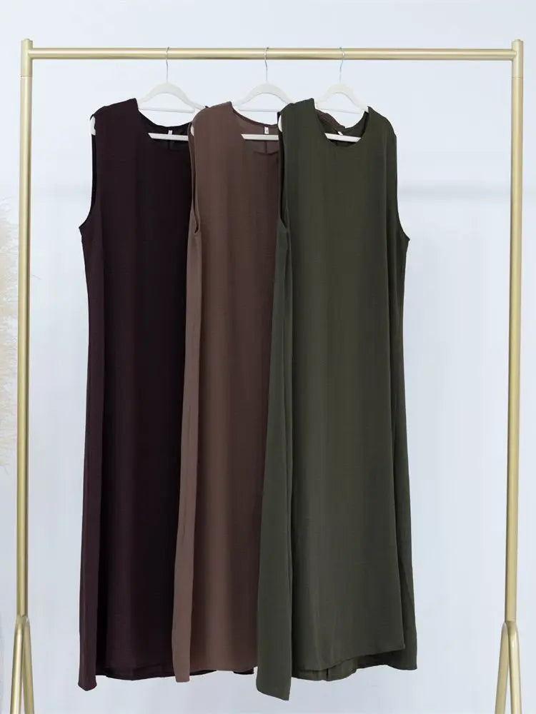 Sous la robe intérieure Abaya - 12 couleurs