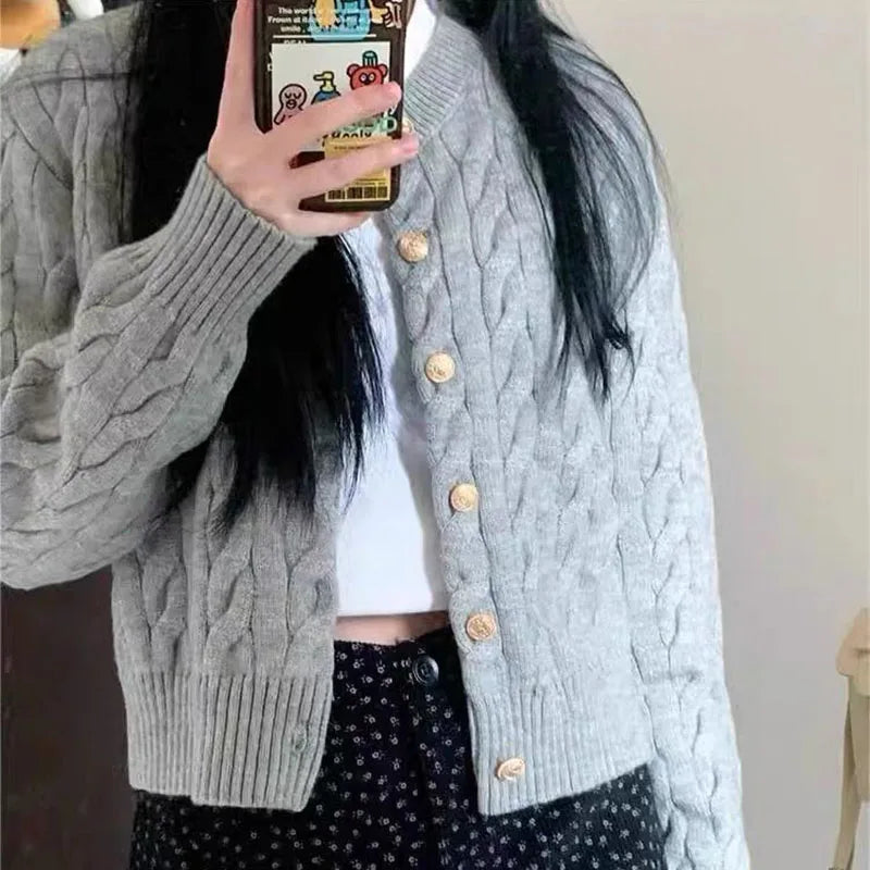 Vintage Long Sleeve Sweater Cardigan