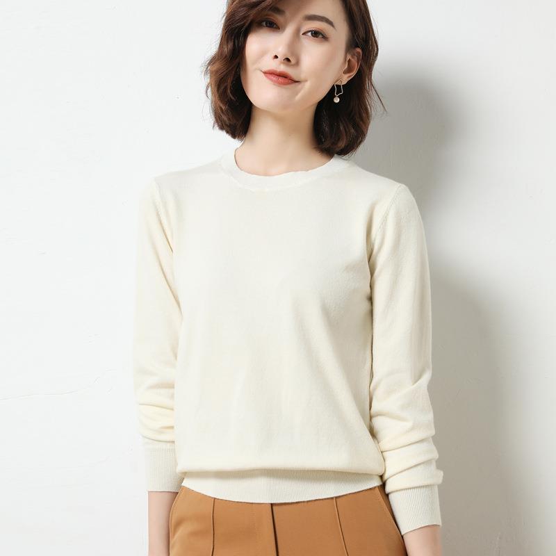 Women O-neck Long Sleeve  Sweater