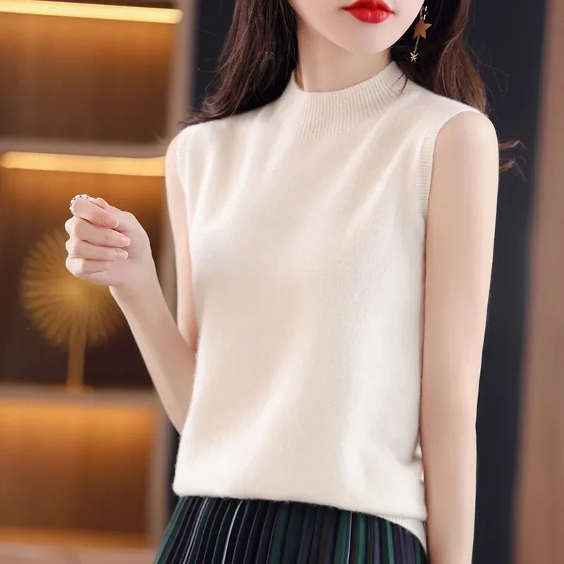 Women Sleeveless Casual  Sweater