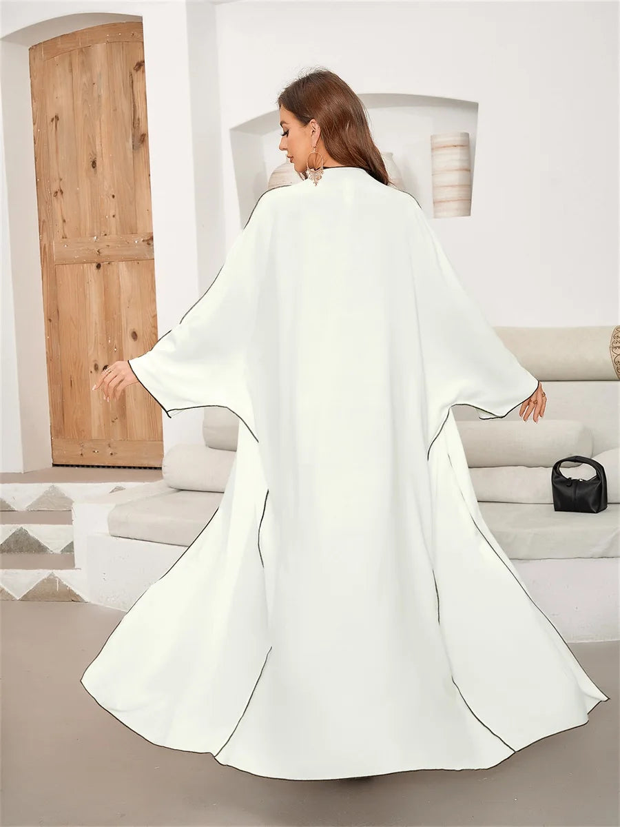 Batwing Sleeves Loose Casual Open Kimono Abaya