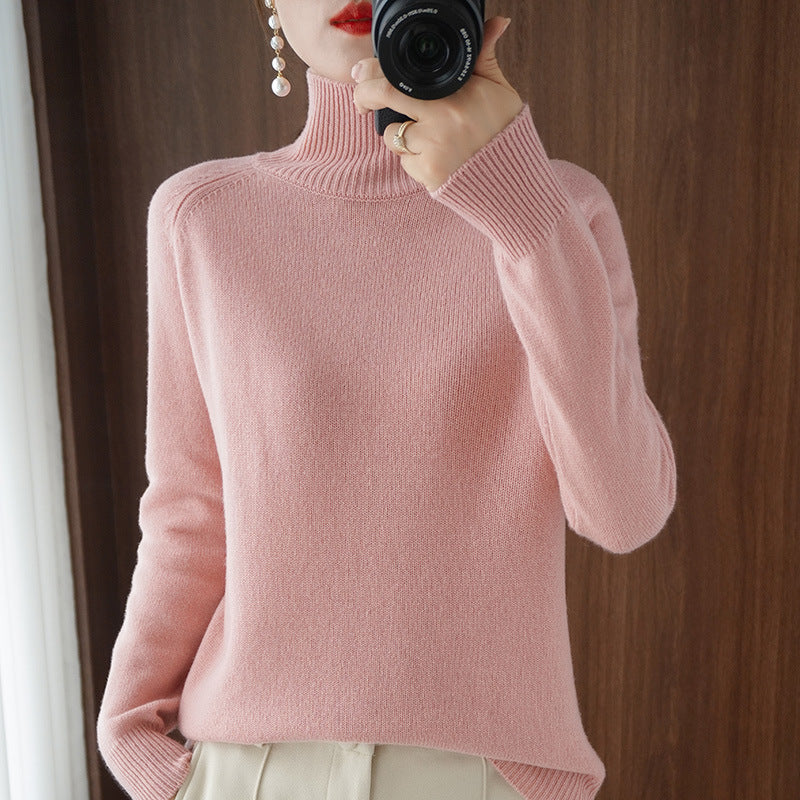 Casual Turtleneck Long Sleeve Sweaters