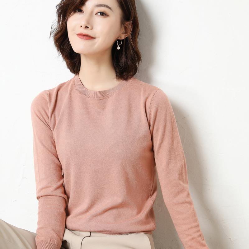 Women O-neck Long Sleeve  Sweater