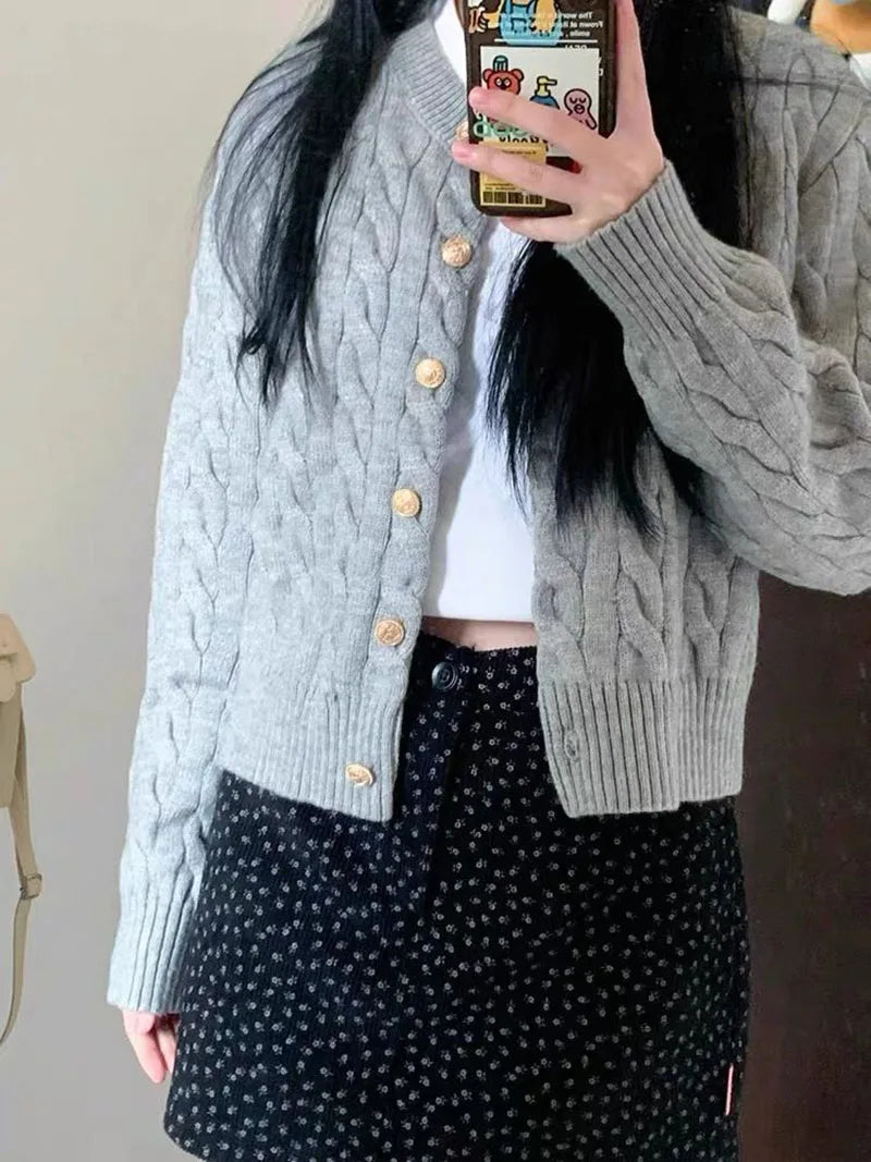 Vintage Long Sleeve Sweater Cardigan