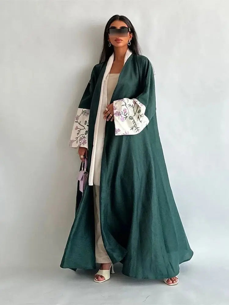 Elegant Open Kimono Abaya