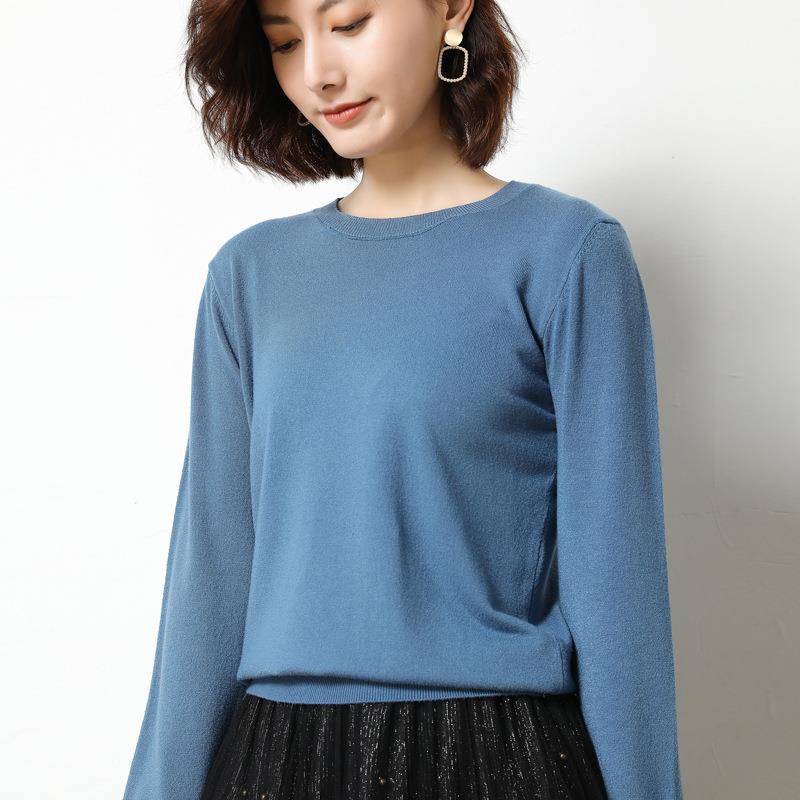 Women O-neck Long Sleeve  Sweater