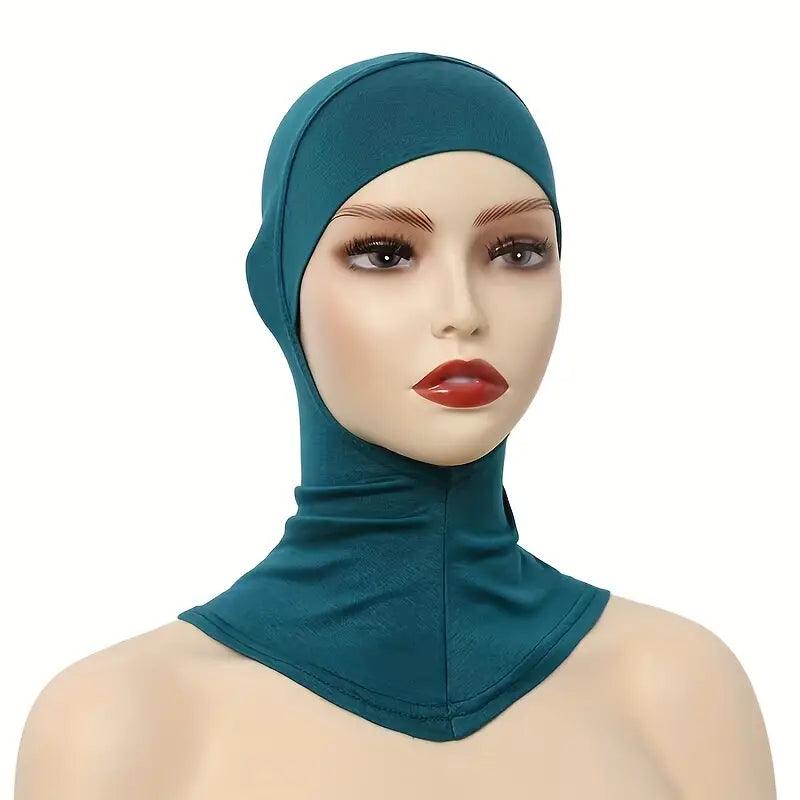 Soft Elastic Breathable Undercap- Green Blue