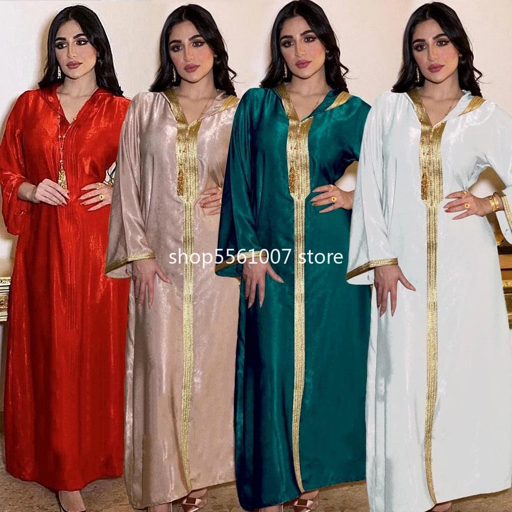 On sale - Arabic-African Kaftan Dress - 4 Colours - Free