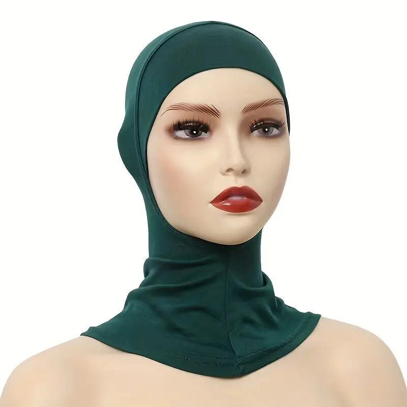 Soft Elastic Breathable Undercap- Dark Green