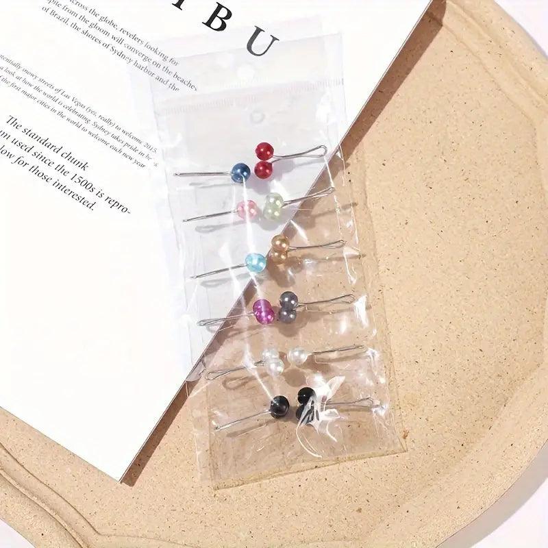 4/8/12 Pcs Basic Hijab Pins