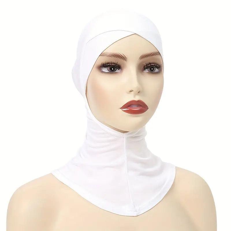 Elastic Turban Undercap- white