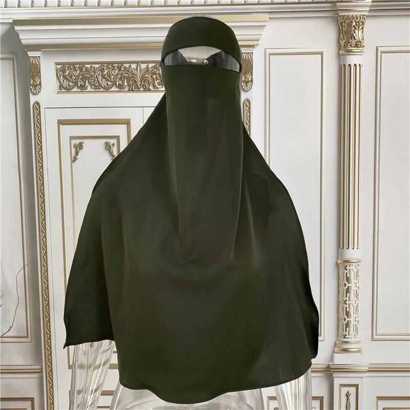 On sale - Back and Face Cover Burqa Niqab - 12 Colours -