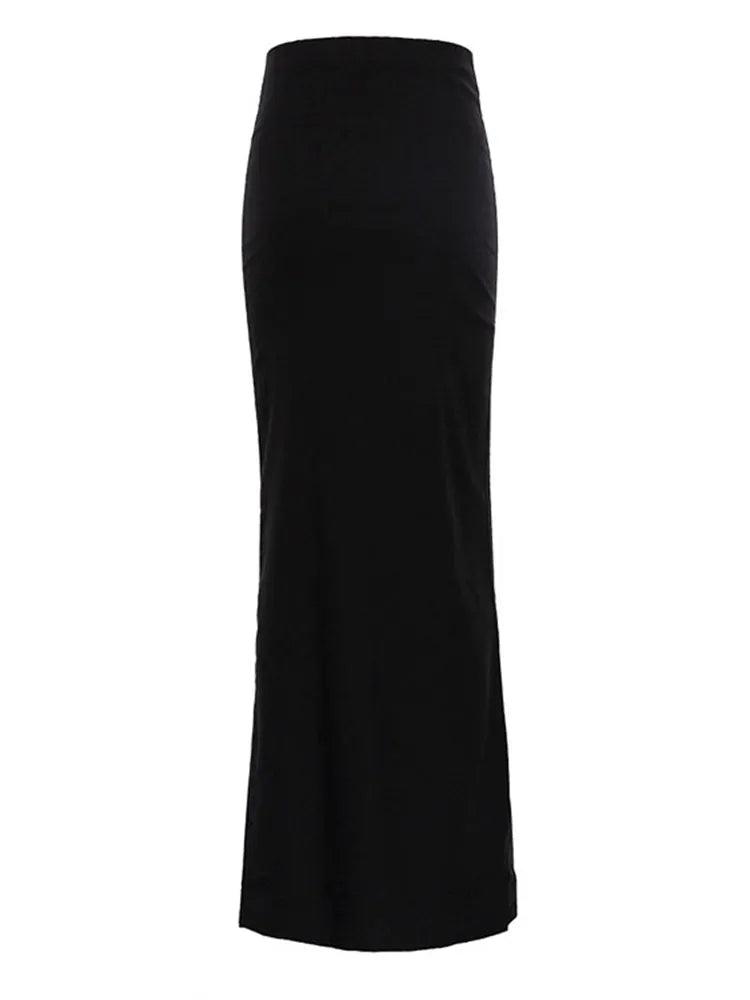 On sale - Black Long Modest Skirt - Free shipping - Normendy