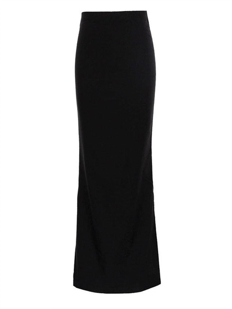 On sale - Black Long Modest Skirt - Free shipping - Normendy