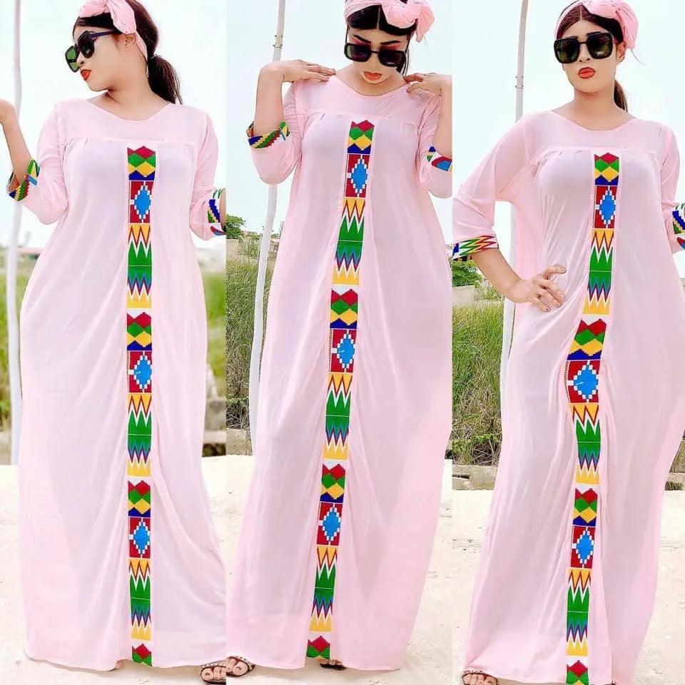 On sale - Boho Loose Maxi Kaftan Dress - 9 Colours - Free