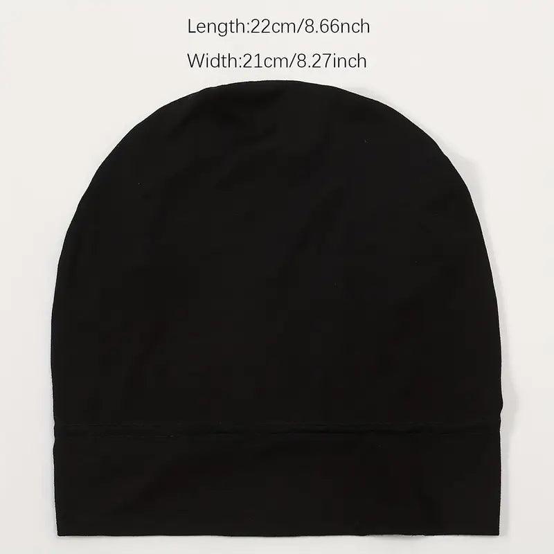 Elegant Thin Inner Hijab Cap- Black