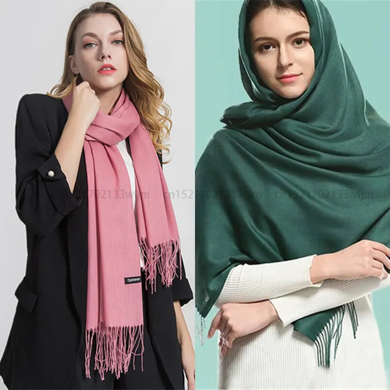 On sale - Cashmere Hijab Scarf - 43 Colours - Free shipping