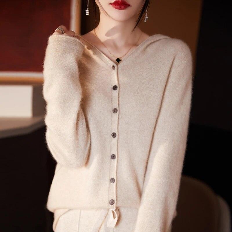 On sale - Cashmere Knitted Sweater Coat - 6 Colour Choice -