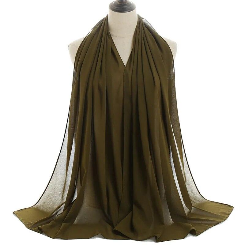 On sale - Chiffon Hijab Scarf Women - 14 Colours - Free