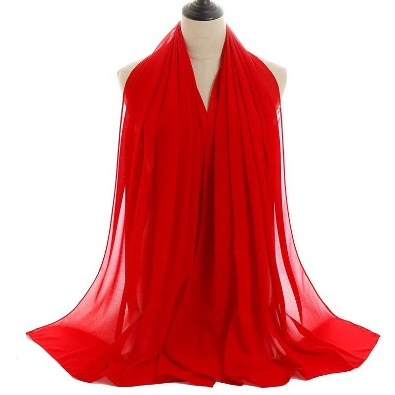 On sale - Chiffon Hijab Scarf Women - 14 Colours - Free