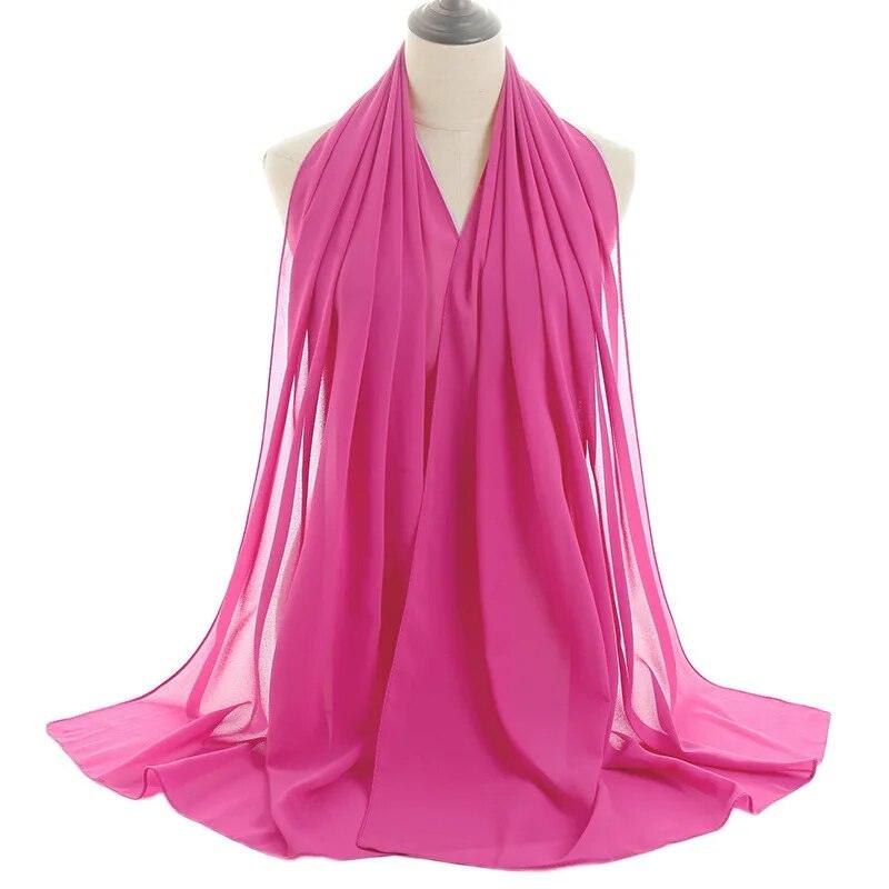 On sale - Chiffon Hijab Scarf Women - 14 Colours - Free