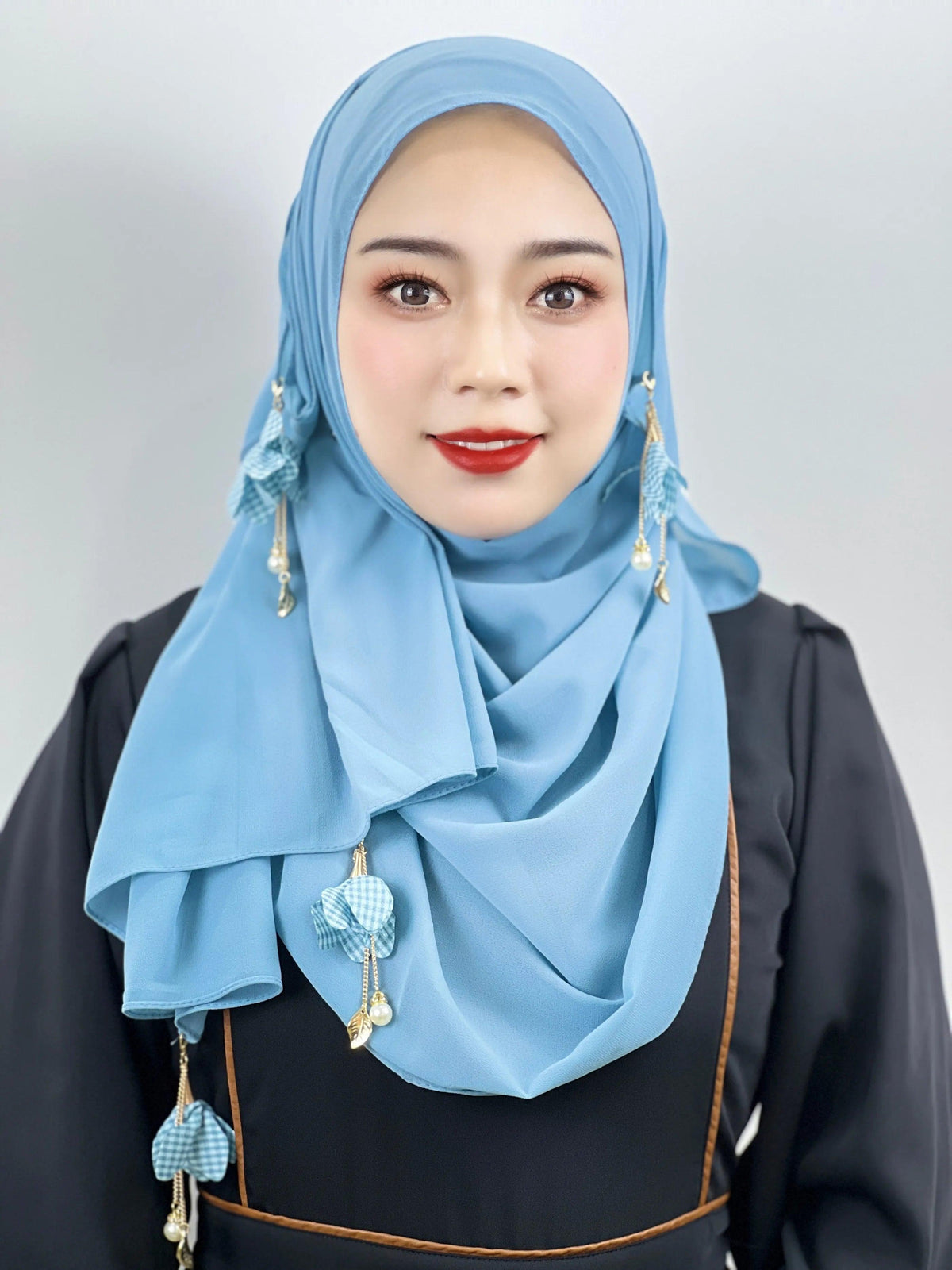 On sale - Chiffon Plaid Hijab - 11 Colours - Free shipping -