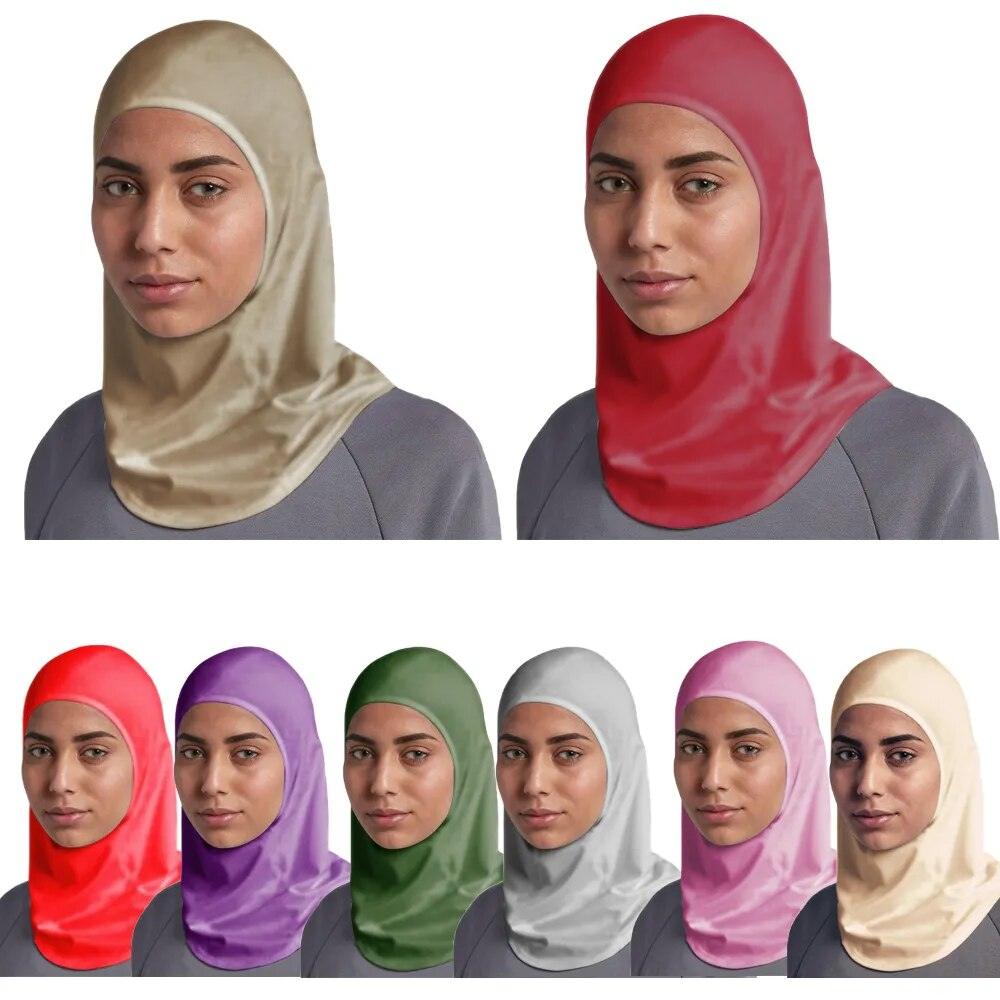 On sale - Cotton Muslim Inner Hijab - 13 Colours - Free