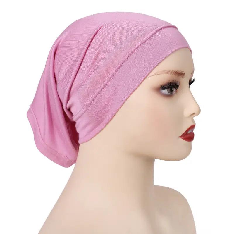Stretchy Inner Hijab Cap- Pink