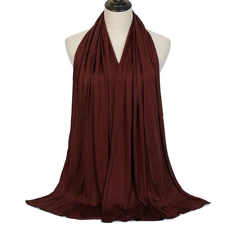 On sale - Elegant Jersey Hijab Shawl - 30 Colours - Free