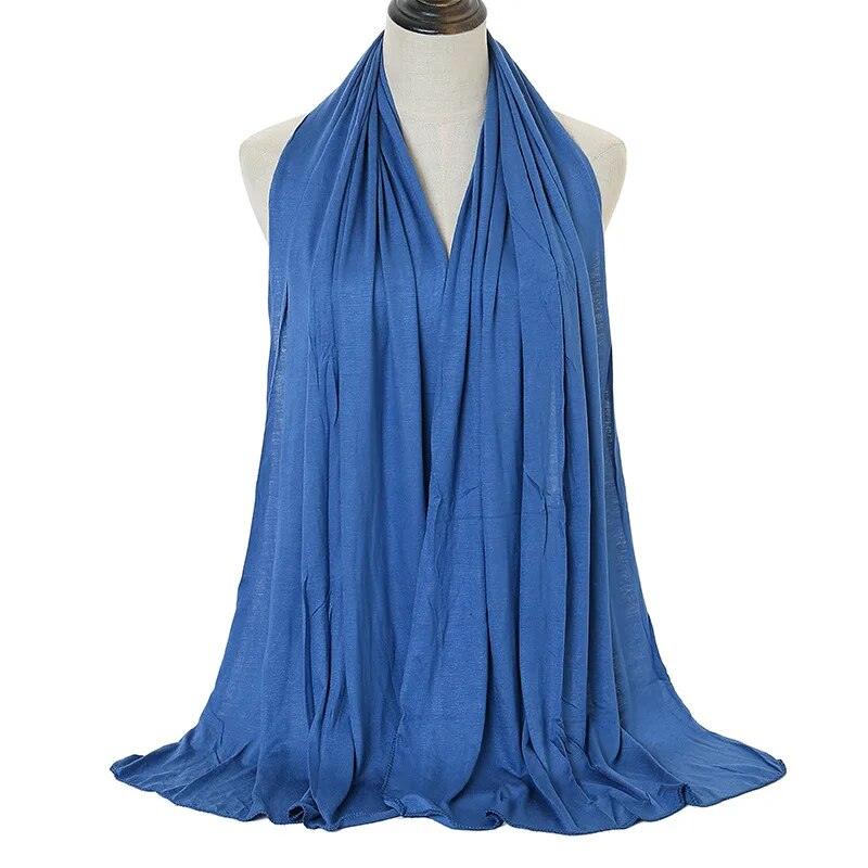 On sale - Elegant Jersey Hijab Shawl - 30 Colours - Free