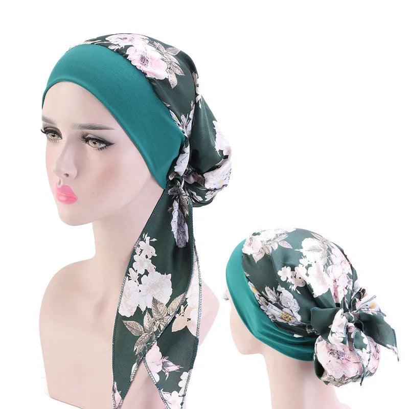 On sale - Floral Inner Hijab Shawl - 30 Colours - Free