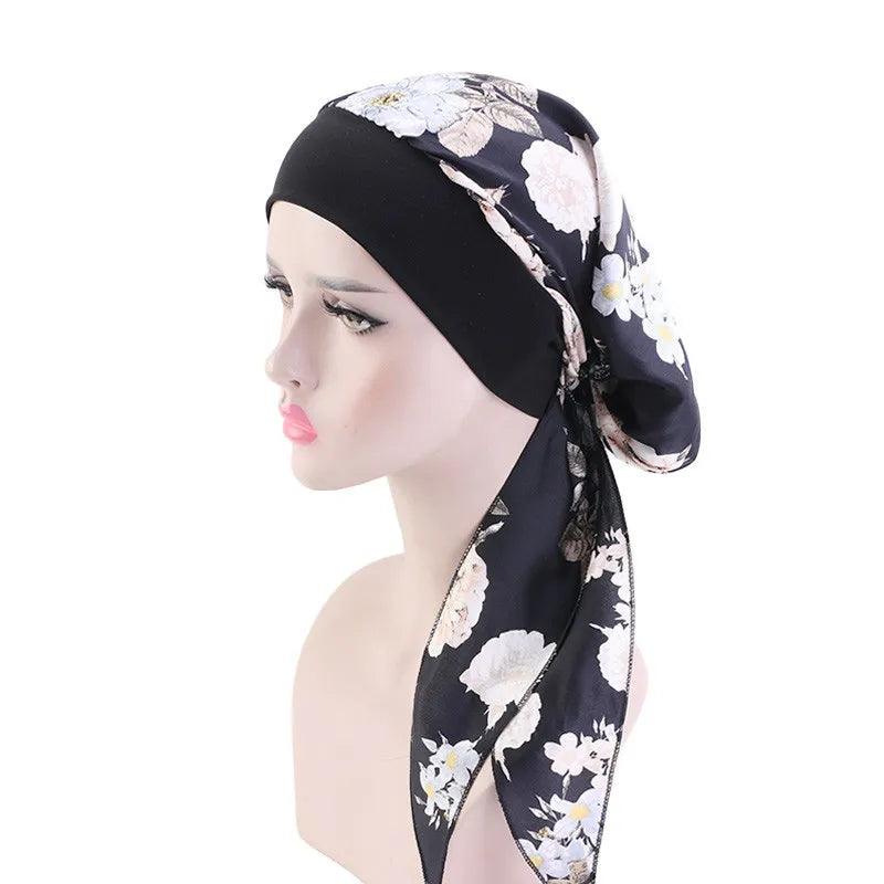 On sale - Floral Inner Hijab Shawl - 30 Colours - Free