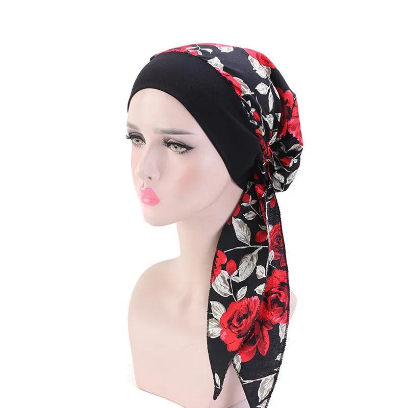 On sale - Floral Inner Hijab Shawl - 30 Colours - Free