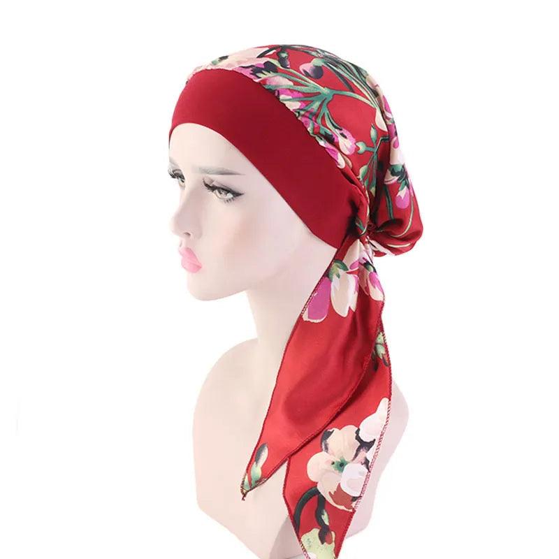 On sale - Floral Inner Hijab Shawl - 30 Colours - Free